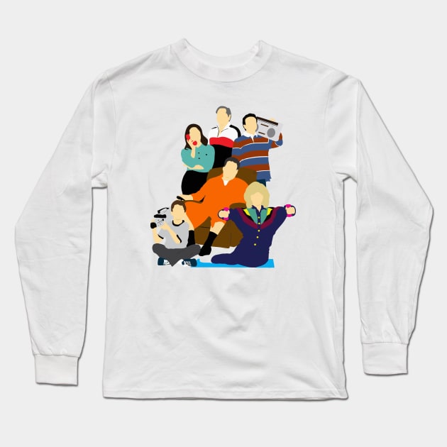 The Goldbergs - Minimalist Long Sleeve T-Shirt by TheAnchovyman